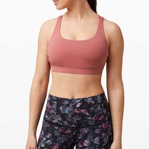 Lululemon Energy Bra *Medium Support, B-D Cup Cherry Tint